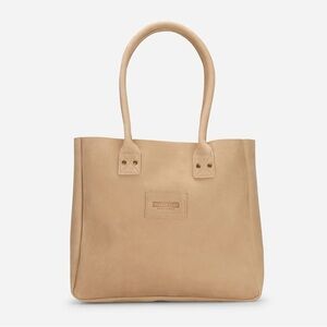 Tan Leather Tote Bag by Parker Clay Merkato Style